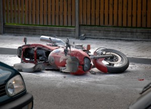 Motocykl został zabezpieczony przez służby porządkowe